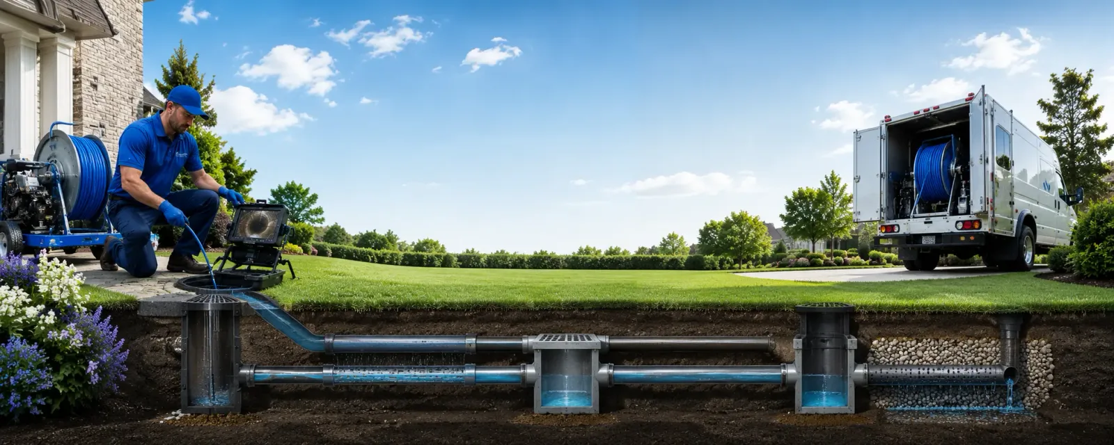 Outdoor drain cleaning information for Pearsall, TX